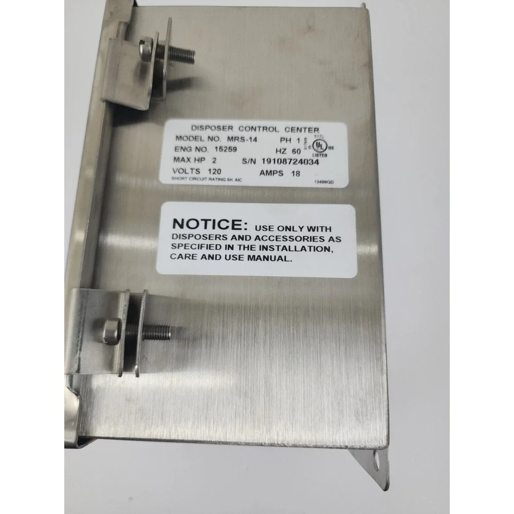 InSinkErator MRS-14 3-Button Switch‎ Manual Reverse Control Center 120V  1-PH